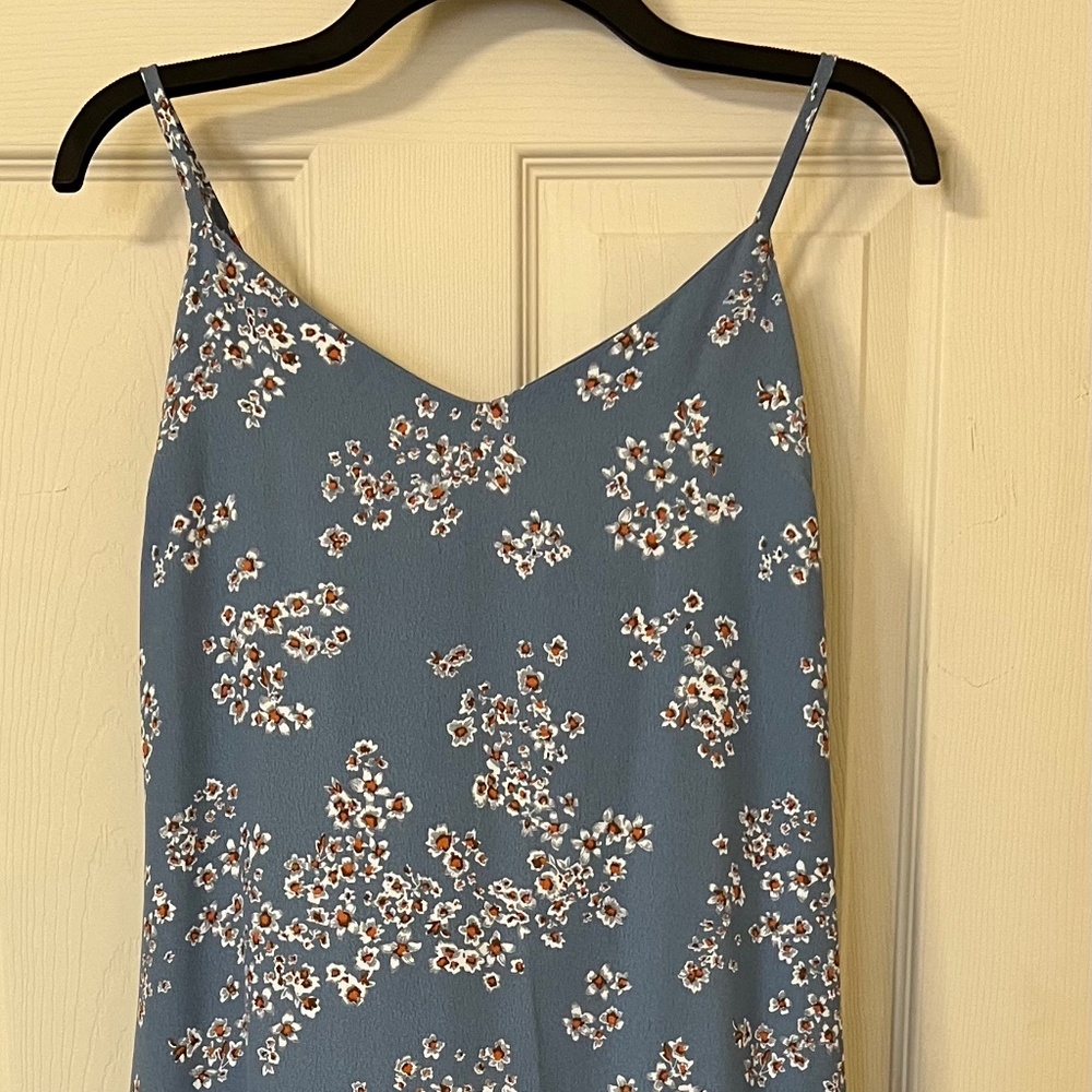 Primark Blue Floral Midi Slip Summer Dress